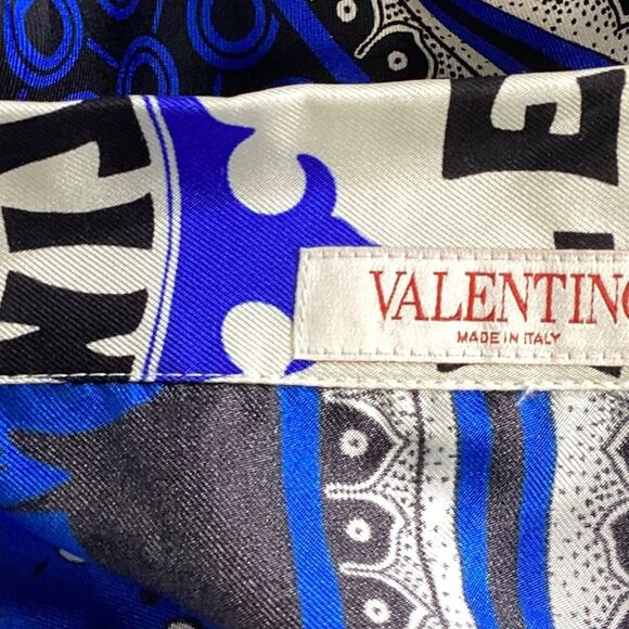 Valentino Garavani Printed Short Sleeve Shirt in Multicolor Silk